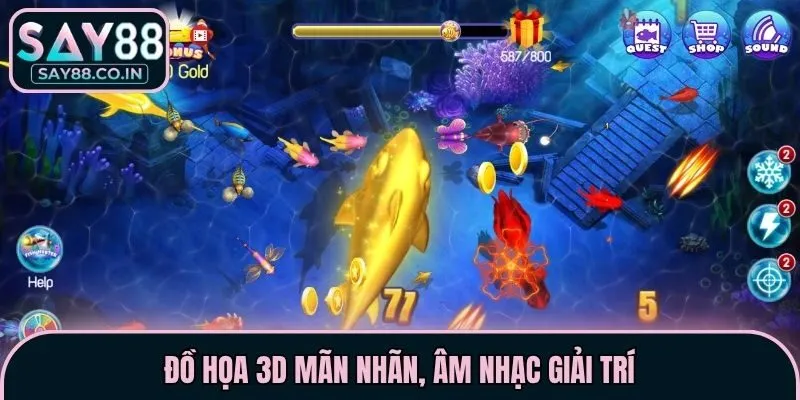 Đồ họa 3D mãn nhãn, âm nhạc giải trí